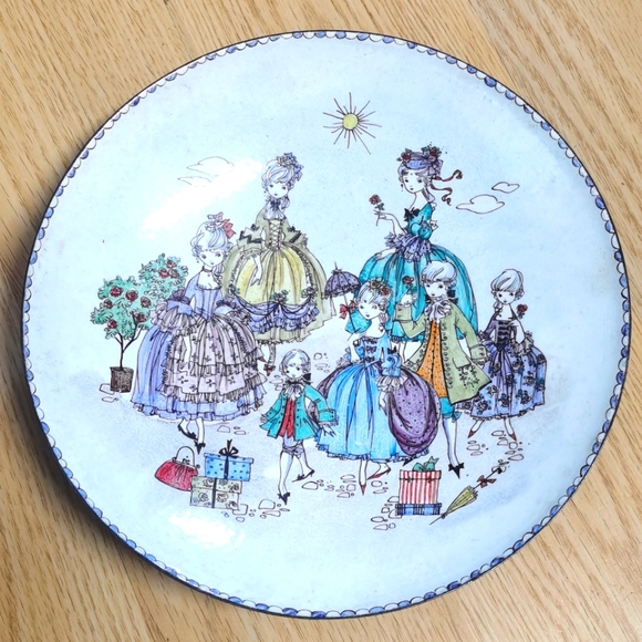 Mid-century Austrian Handpainted Enamel Bowl From Steinbock 8
